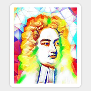 Jonathan Swift Colourful Portrait | Jonathan Swift Artwork 11 Sticker